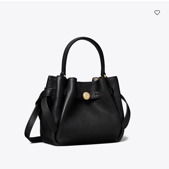 Tory Burch Black Mini Bag with Gold Accent - Picture 4 of 15